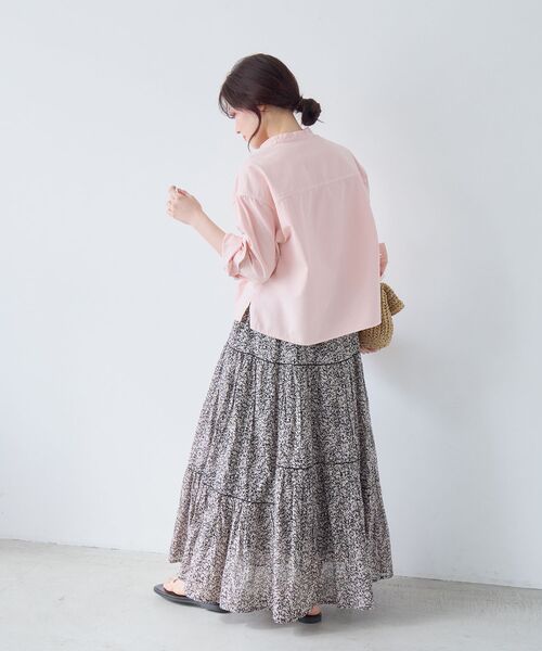 le.coeur blanc（ルクールブラン）の「Fanaka別注フラワー柄スカート（スカート・レディース・ブラック系その他・38）」の5枚目の写真