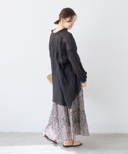 le.coeur blanc（ルクールブラン）の「Fanaka別注フラワー柄スカート（スカート・レディース・ブラック系その他・38）」の16枚目の写真