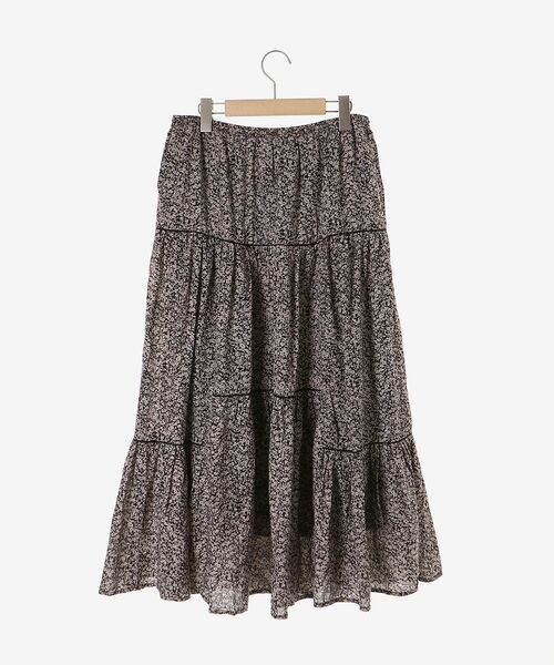 le.coeur blanc（ルクールブラン）の「Fanaka別注フラワー柄スカート（スカート・レディース・ブラック系その他・38）」の17枚目の写真