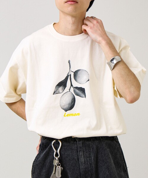 GLOSTER(グロスター)の「【モノトーン果実図鑑】フルーツプリントTシャツ(Tシャツ/カットソー・メンズ・ホワイト系その他4/ホワイト系その他2/ホワイト系その他3/ホワイト系その他・L/M/S)」の11枚目の写真