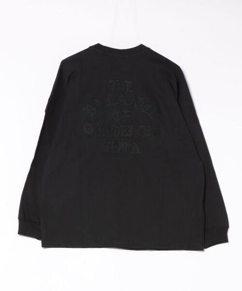 RVCA(ルーカ)の「RVCA/ルーカ TONE TONE OE LT ロンT BG041152(Tシャツ/カットソー・メンズ・ブラック系その他/ブラック/ホワイト・S/M/L)」の4枚目の写真