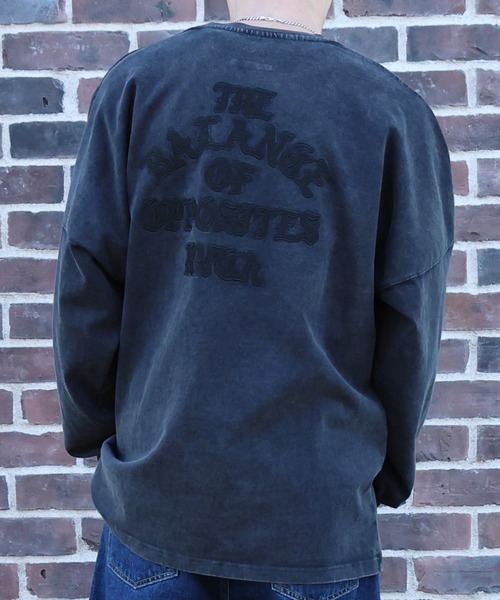 RVCA(ルーカ)の「RVCA/ルーカ TONE TONE OE LT ロンT BG041152(Tシャツ/カットソー・メンズ・ブラック系その他/ブラック/ホワイト・S/M/L)」の3枚目の写真