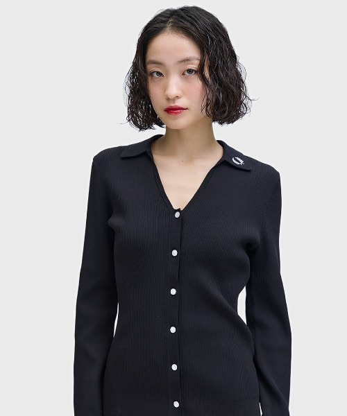 Ribbed Knitted Shirt／リブニットシャツ（ニット/セーター）｜FRED