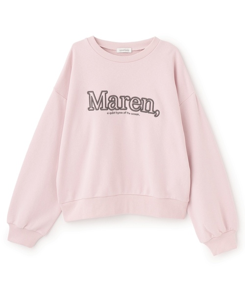 LOVETOXIC（ラブトキシック）の「【秒かわトップス】立体ロゴ刺しゅうベーシックトレーナー（スウェット・キッズ・オフホワイト/ピンク/ブラック/ベージュ・L:160cm/S:140cm/130cm/M:150cm）」の14枚目の写真