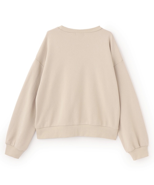 LOVETOXIC（ラブトキシック）の「【秒かわトップス】立体ロゴ刺しゅうベーシックトレーナー（スウェット・キッズ・オフホワイト/ピンク/ブラック/ベージュ・L:160cm/S:140cm/130cm/M:150cm）」の19枚目の写真