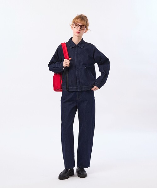 MACKINTOSH PHILOSOPHY（ﾏｯｷﾝﾄｯｼｭ ﾌｨﾛｿﾌｨｰ）の「カーブストレートデニムパンツ（デニムパンツ・レディース・ダークネイビー・36/38/40）」の2枚目の写真