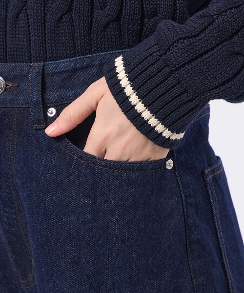 MACKINTOSH PHILOSOPHY（ﾏｯｷﾝﾄｯｼｭ ﾌｨﾛｿﾌｨｰ）の「カーブストレートデニムパンツ（デニムパンツ・レディース・ダークネイビー・36/38/40）」の7枚目の写真