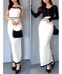 RESEXXY | オープンワークコンビニットワンピース(ワンピース)