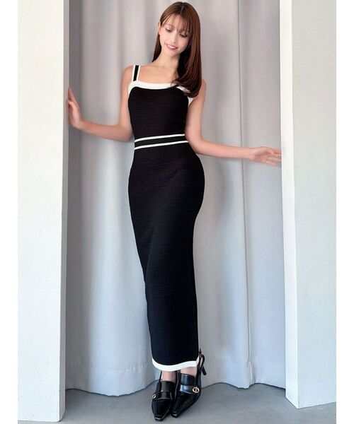 RESEXXY（リゼクシー）の「オープンワークコンビニットワンピース（ワンピース・レディース・アイボリー/ブラック/ブルー/レッド・FREE）」の20枚目の写真