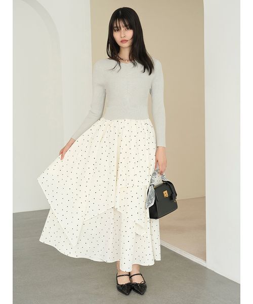 LILYBROWN リリーブラウン バルーンボウタイドッキングニット バルーンボウタイドッキングニット(ニット)｜トップス｜LILY BROWN