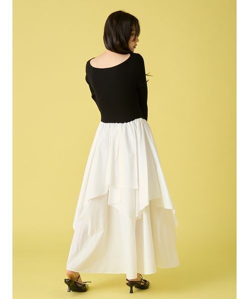【新品】リリーブラウン　ニットドッキングワンピース ニットドッキングワンピース（ワンピース）｜LILY BROWN（リリー