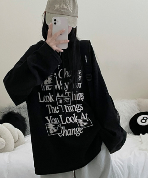 VIVID LADY(ビビッドレディー)の「ワッフル プルオーバーパーカー フード付き トップス(Tシャツ/カットソー・レディース・カーキ/ブラック/グレー/ベージュ・FREE)」の5枚目の写真