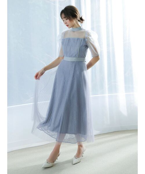 dazzlin（ダズリン）の「【藤井サチコラボ】チュールレイヤードレースドレス（ドレス・レディース・アイボリー/ブラック/ブルー・SMALL/MEDIUM）」の13枚目の写真