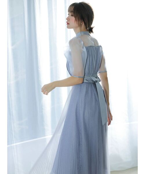 dazzlin（ダズリン）の「【藤井サチコラボ】チュールレイヤードレースドレス（ドレス・レディース・アイボリー/ブラック/ブルー・SMALL/MEDIUM）」の14枚目の写真