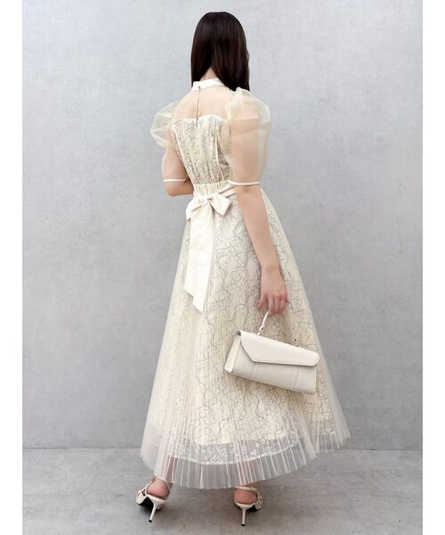 dazzlin（ダズリン）の「【藤井サチコラボ】チュールレイヤードレースドレス（ドレス・レディース・アイボリー/ブラック/ブルー・SMALL/MEDIUM）」の17枚目の写真