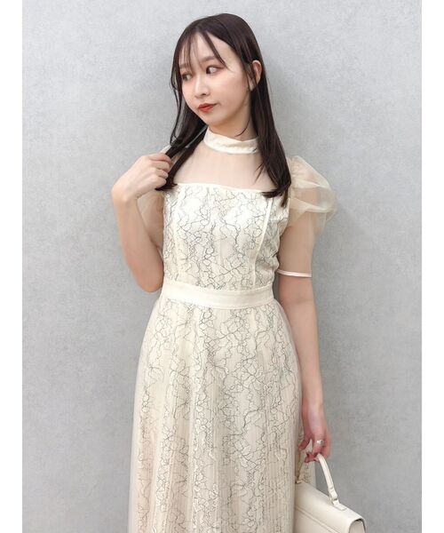 dazzlin（ダズリン）の「【藤井サチコラボ】チュールレイヤードレースドレス（ドレス・レディース・アイボリー/ブラック/ブルー・SMALL/MEDIUM）」の20枚目の写真