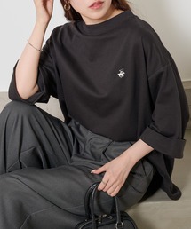 【BEVERLY HILLS POLO CLUB】ロールアップワイドTシャツ ワンポイントロゴ 裏毛 6282-7602 MNY