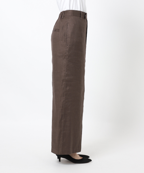 Spick & Span(スピックアンドスパン)の「リネンストレッチIラインスカート(スカート・レディース・ブラウン/ベージュ・38/36)」の7枚目の写真