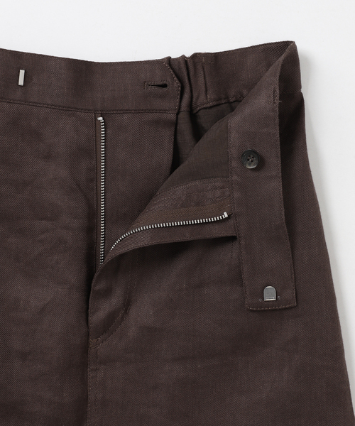 Spick & Span(スピックアンドスパン)の「リネンストレッチIラインスカート(スカート・レディース・ブラウン/ベージュ・38/36)」の13枚目の写真