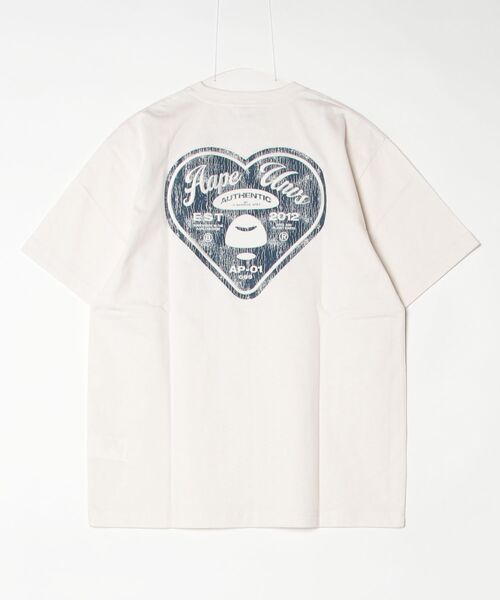 AAPE BY A BATHING APE(エーエイプバイアベイシングエイプ)の「AAPE THEME MAIN TEE(Tシャツ/カットソー・メンズ・ブラック/アイボリー/ピンク・MEDIUM/X-LARGE/LARGE/SMALL)」の6枚目の写真