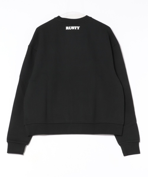 RUSTY(ラスティ)の「【RUSTY/ラスティー】レディースフリーススウェット トレーナー(スウェット・レディース・グリーン/ブラック/グレー・MEDIUM/LARGE)」の6枚目の写真