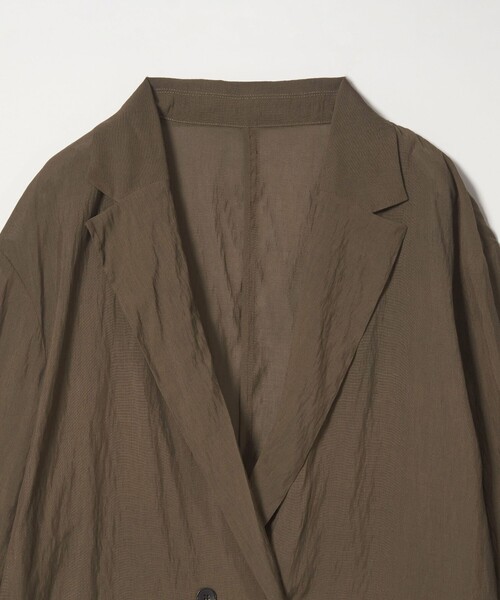 CITEN(シテン)の「<CITEN>シアーシャツジャケット(テーラードジャケット・レディース・ダークブラウン/ブラック・M/S)」の12枚目の写真