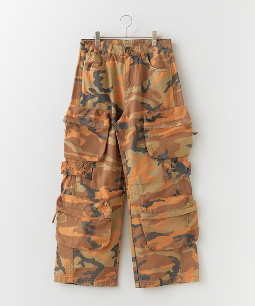 Theater code(シアターコード)の「Duck Pattern Distressed Ripstop Wide Cargo Pants / カモ柄 ダメージ加工リップストップ ワイドカーゴパンツ 2026年春夏(カーゴパンツ・メンズ・ブラウン・M/L)」の17枚目の写真