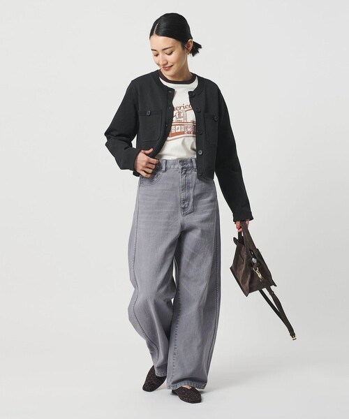 BEAUTY&YOUTH UNITED ARROWS(ビューティーアンドユースユナイテッドアローズ)の「ポケット コンパクト カーディガン ウォッシャブル(カーディガン/ボレロ・レディース・ライトブルー/ベージュ/ダークグレー・FREE)」の7枚目の写真