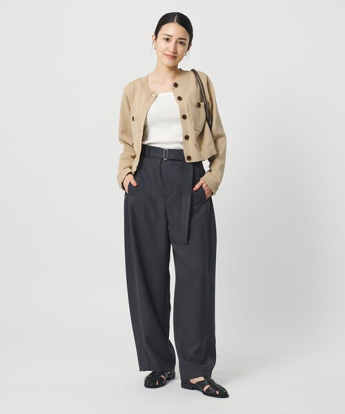 BEAUTY&YOUTH UNITED ARROWS(ビューティーアンドユースユナイテッドアローズ)の「ポケット コンパクト カーディガン ウォッシャブル(カーディガン/ボレロ・レディース・ライトブルー/ベージュ/ダークグレー・FREE)」の12枚目の写真