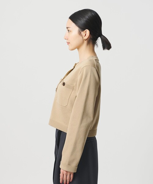 BEAUTY&YOUTH UNITED ARROWS(ビューティーアンドユースユナイテッドアローズ)の「ポケット コンパクト カーディガン ウォッシャブル(カーディガン/ボレロ・レディース・ライトブルー/ベージュ/ダークグレー・FREE)」の14枚目の写真