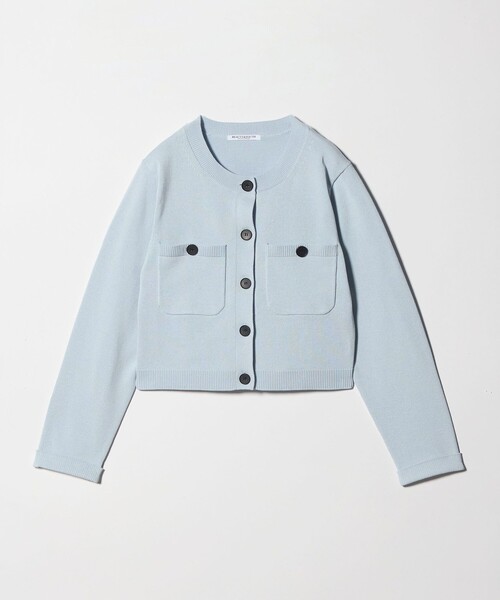 BEAUTY&YOUTH UNITED ARROWS(ビューティーアンドユースユナイテッドアローズ)の「ポケット コンパクト カーディガン ウォッシャブル(カーディガン/ボレロ・レディース・ライトブルー/ベージュ/ダークグレー・FREE)」の16枚目の写真