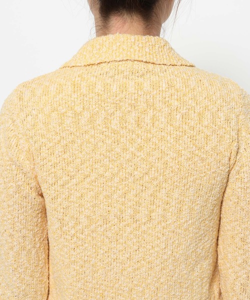 mysty woman（ミスティウーマン）の「襟付きスラブカーデタンクSET　659868（カーディガン/ボレロ・レディース・アイボリー/ブラック/イエロー・FREE）」の21枚目の写真