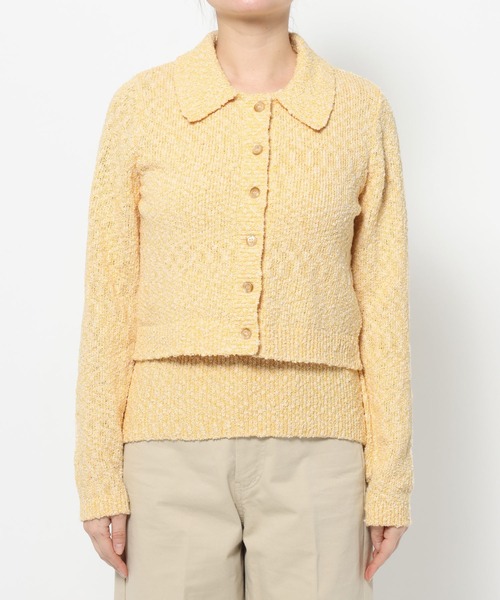 mysty woman（ミスティウーマン）の「襟付きスラブカーデタンクSET　659868（カーディガン/ボレロ・レディース・アイボリー/ブラック/イエロー・FREE）」の18枚目の写真