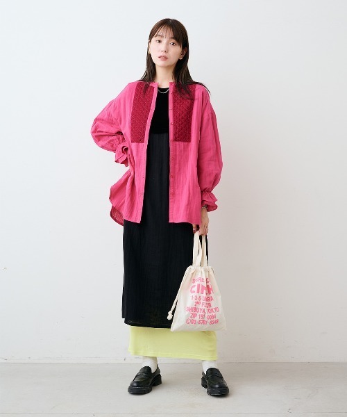 mensha!(メンシャ)の「mensha! ベロアとガーゼのドレスアップワンピース(ワンピース・レディース・ボルドー/ブラック・3L/MP/L/M/LL)」の9枚目の写真
