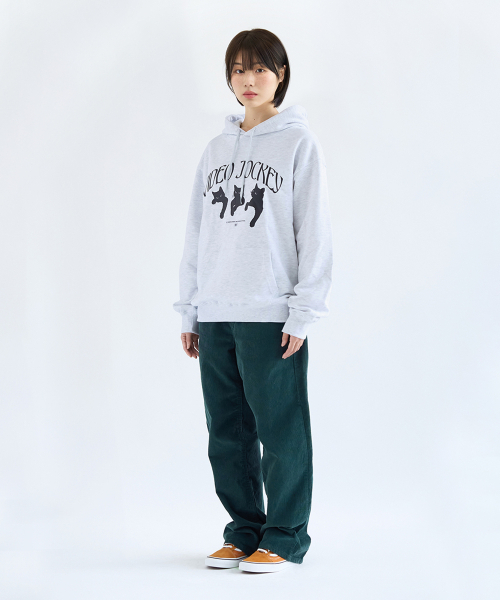 Video Jockey（ビデオジョッキー）の「ニャンニャンニャン フードパーカー [グレー]（パーカー・レディース・その他・XL/S/M/L）」の3枚目の写真