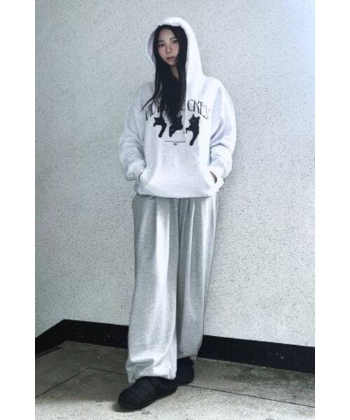 Video Jockey（ビデオジョッキー）の「ニャンニャンニャン フードパーカー [グレー]（パーカー・レディース・その他・XL/S/M/L）」の8枚目の写真
