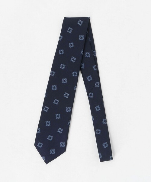 UNITED ARROWS(ユナイテッドアローズ)の「スクエア ジャガード ネクタイ(ネクタイ・メンズ・ライトブルー/ブラウン系/ネイビー・FREE)」の3枚目の写真