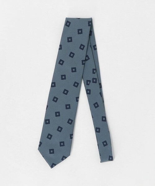 UNITED ARROWS(ユナイテッドアローズ)の「スクエア ジャガード ネクタイ(ネクタイ・メンズ・ライトブルー/ブラウン系/ネイビー・FREE)」の2枚目の写真