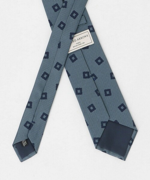 UNITED ARROWS(ユナイテッドアローズ)の「スクエア ジャガード ネクタイ(ネクタイ・メンズ・ライトブルー/ブラウン系/ネイビー・FREE)」の5枚目の写真