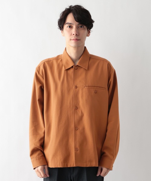 GLOBAL WORK（グローバルワーク）の「クリーンダックシャツ/632417（シャツ/ブラウス・メンズ・ブラウン系2/ブラック・SMALL/LARGE/MEDIUM）」の7枚目の写真