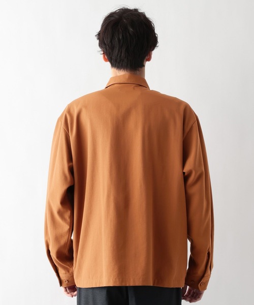 GLOBAL WORK（グローバルワーク）の「クリーンダックシャツ/632417（シャツ/ブラウス・メンズ・ブラウン系2/ブラック・SMALL/LARGE/MEDIUM）」の9枚目の写真