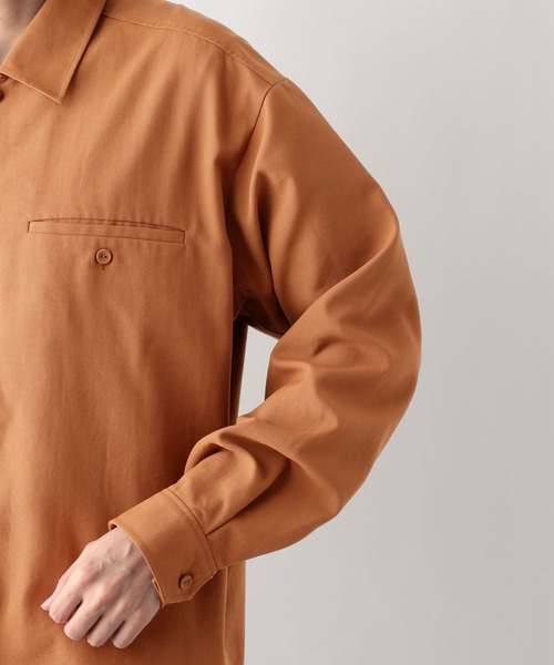 GLOBAL WORK（グローバルワーク）の「クリーンダックシャツ/632417（シャツ/ブラウス・メンズ・ブラウン系2/ブラック・SMALL/LARGE/MEDIUM）」の12枚目の写真