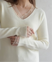 Vネックニット ミッシュマッシュ MISCH MASCH｜ミッシュ マッシュのニット/セーター（Vネック）通販