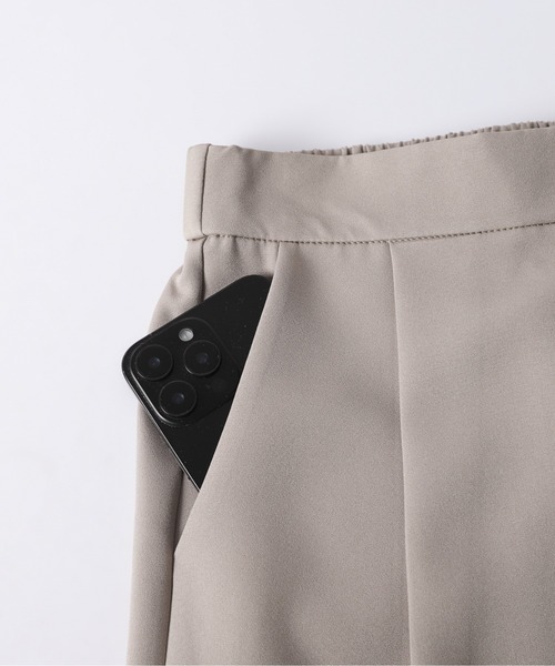 AMELY（エミリー）の「ペプラムジャケット&テーパードパンツ セットアップ（セットアップ・レディース・ブラック/ネイビー/ベージュ・L/M）」の18枚目の写真