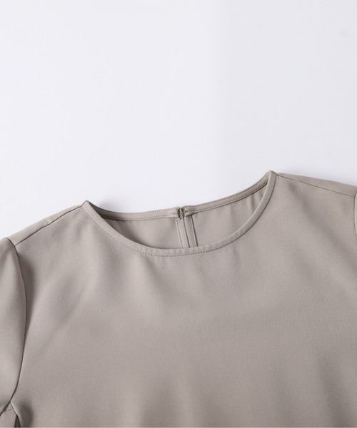 AMELY（エミリー）の「ペプラムジャケット&テーパードパンツ セットアップ（セットアップ・レディース・ブラック/ネイビー/ベージュ・L/M）」の22枚目の写真