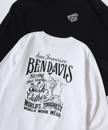 BEN DAVIS | BEN DAVIS/ベンデイビス PAINTER'S SIGN LS TEE/ストリート バックプリント ロゴ ワンポイント ロングスリーブTシャツ/ロンT/レディース メンズ(Tシャツ/カットソー)