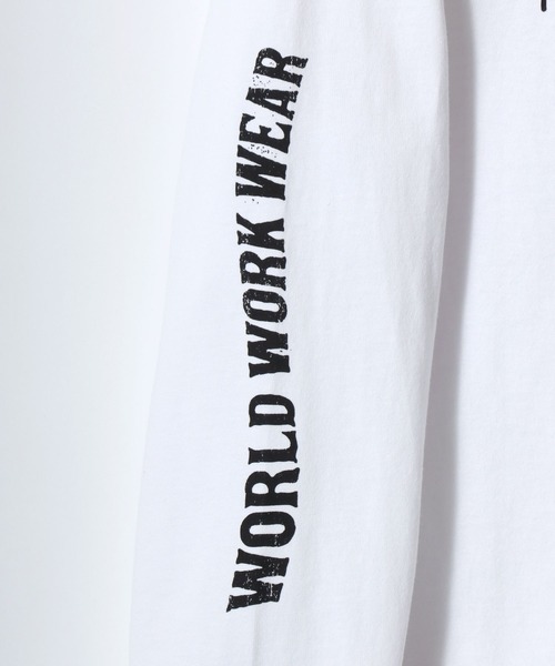 BEN DAVIS（ベンデイビス）の「BEN DAVIS/ベンデイビス PAINTER'S SIGN LS TEE/ストリート バックプリント ロゴ ワンポイント ロングスリーブTシャツ/ロンT/レディース メンズ（Tシャツ/カットソー・メンズ・ブラック/ホワイト・M/L/XL）」の13枚目の写真