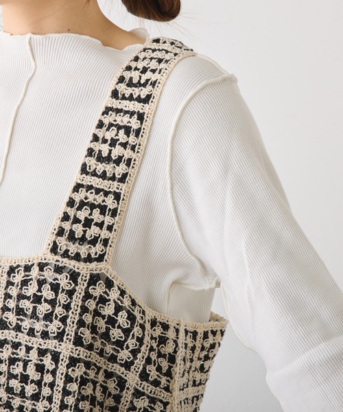 PUAL CE CIN(ピュアルセシン)の「クロシェ編み風ビスチェ(ベスト・レディース・その他1・FREE)」の9枚目の写真