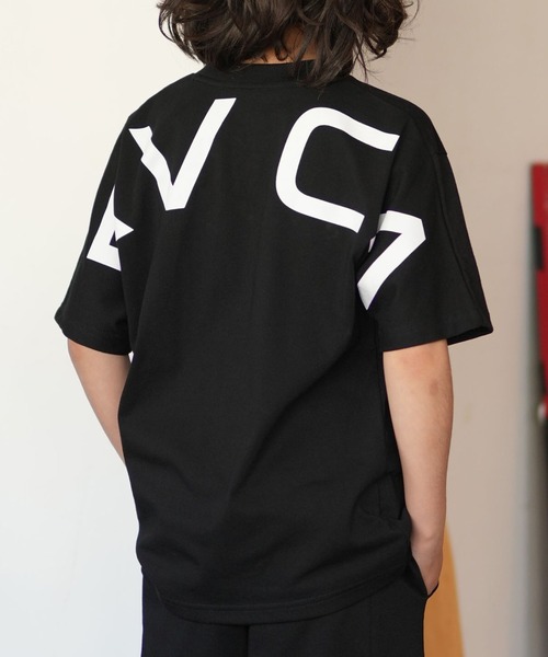 RVCA(ルーカ)の「RVCA/ルーカ 半袖 Tシャツ BACK SIDE ARCH BG045202(Tシャツ/カットソー・メンズ・ブラック/ベージュ/ホワイト・160cm/150cm/140cm/130cm)」の1枚目の写真
