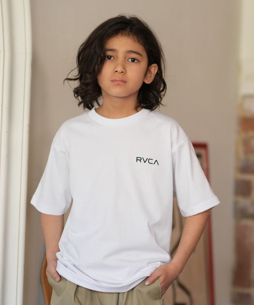 RVCA(ルーカ)の「RVCA/ルーカ 半袖 Tシャツ BACK SIDE ARCH BG045202(Tシャツ/カットソー・メンズ・ブラック/ベージュ/ホワイト・160cm/150cm/140cm/130cm)」の8枚目の写真